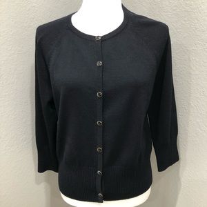 St. John Collection Black Cardigan Size M